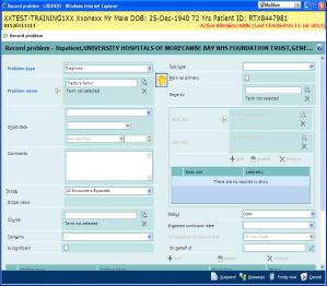 captured by using Free Text Local Codes Terminologies including SNOMED CT