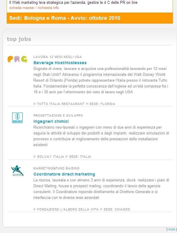 Highlight in home page and spinning logo The job post is further emphasized in the Jobonline s home page (general spin) for one week.