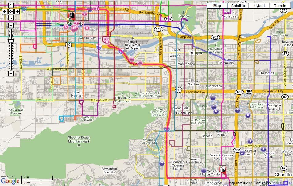 ShareTheRide: Transit Routes Transit Routes that follow or