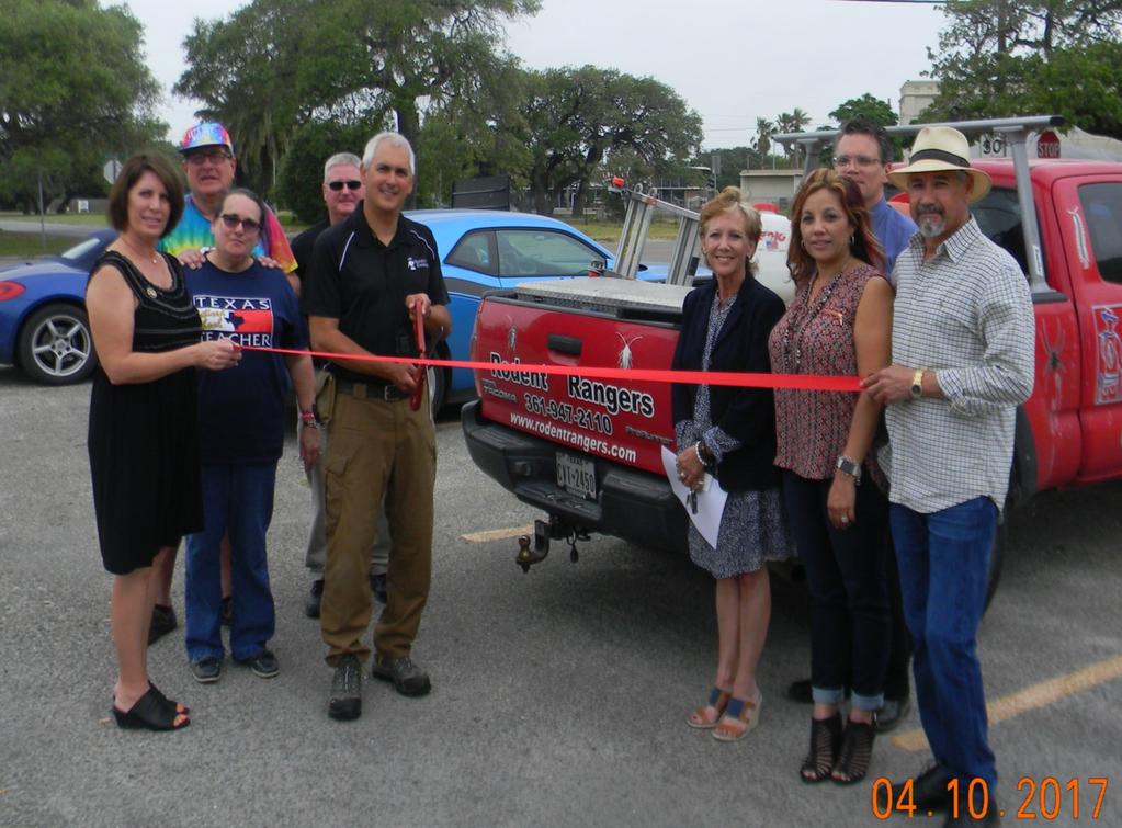 Ribbon Cuttings Rodent Rangers The Aransas Pass Chamber of Commerce held a Ribbon Cutting for Rodent Rangers on April 10, 2017.