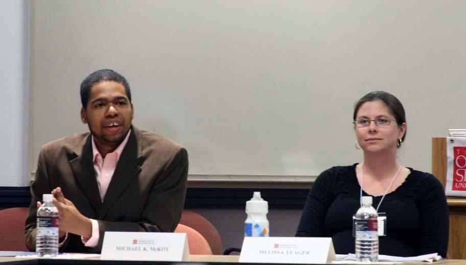 " Michael McKoy, graduate student in the Department of Politics at Princeton University, gave a presentation titled "Mistrust and Military Coalitions: The Sevres Pact and Coalition Formation" as part
