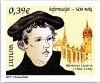 IN PRINT 2017-01-07 500th Anniversary of Reformation. Artist I. Ratkevičiūtė. Offset.