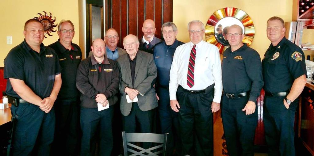 Annual Chaplain Appreciation Breakfast Our Annual Appreciation Breakfast for the Police, Fire & EMS Chaplains was held on October 27, 2017.