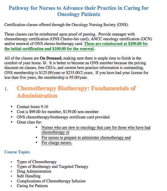 CLEARING THE PATHWAY TO CHEMOTHERAPY 37