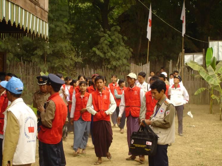 Myanmar Red Cross Society s (MRCS) work in 2009 was marked by the endeavour to define a clearer process of transition from the large-scale relief and recovery operation following the devastating