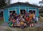 students and 2 staff members spent Spring Break in Costa Rica building a house for a special