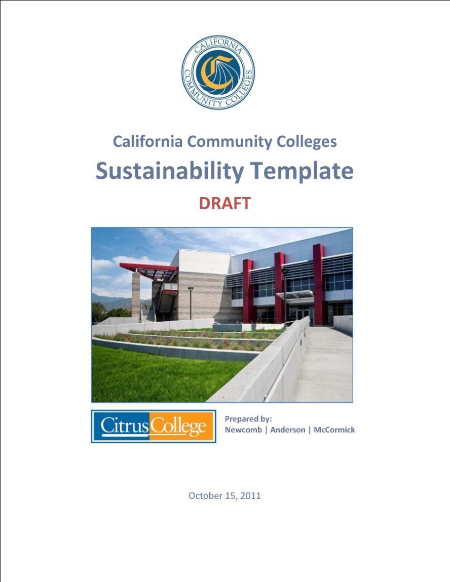 Project Scope Sustainability Template Development and Approval Pilot