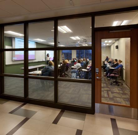 exercise physiology, flexible classrooms and office suites.