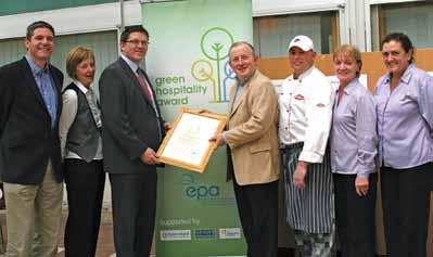 CIT CANTEEN RECEIVES GREEN HOSPITALITY AWARD The Canteen has been presented with the Green Hospitaity Award (GHA) for its commitment to quaity environmenta management.