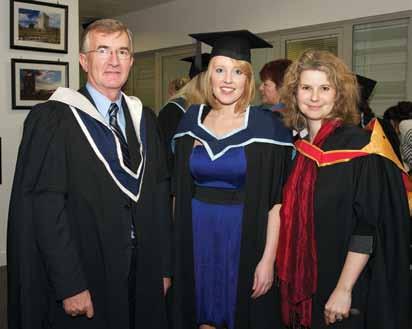 Left Michae Deaney, Head of Deveopment, CIT; Deirdre Long, Waterford City, MA in Music; and Gabriea Mayer,