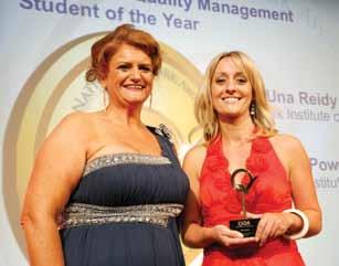 Exceence Ireand Quaity Association awards 1st pace to CIT student Úna Reidy On the 24th September, Úna Reidy, of Knocknagoshe, Co Kerry, received a Student of the Year Award from the Exceence Ireand