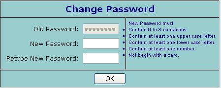 3.0 Getting Started Figure 4. All Users HCS Home Page Change Password screen. o Old Password: Your existing password (i.e. the password that has expired or the default password that your Administrator assigned to you).