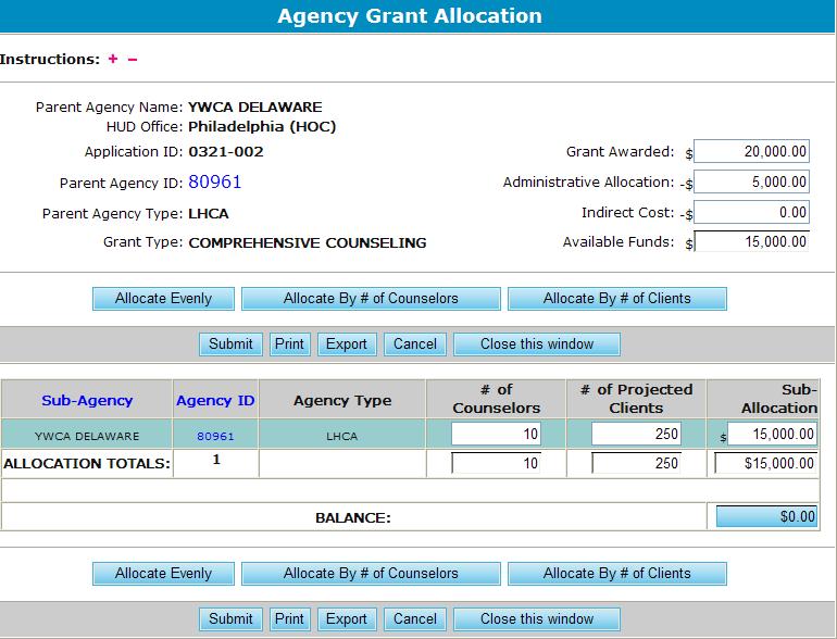 8.0 Office Manager Figure 147.B. OM Grants: Agency Grant Allocation 8.