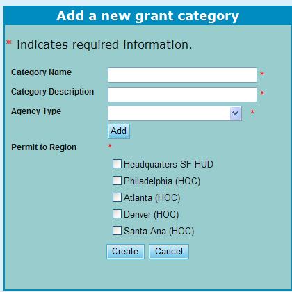9.0 Program Manager Figure 288.B.1. PM Management: Grant Category New 5. To edit a grant category, click the icon on the left located under the Action column.