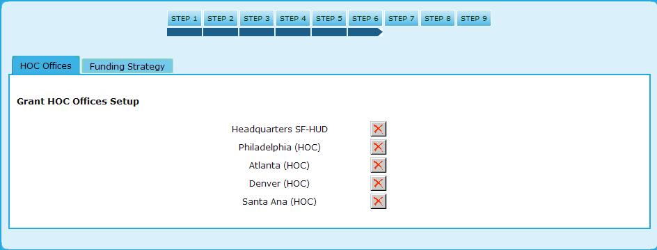 9.0 Program Manager 3. If all HOC Offices are currently setup under the strategy, your options are limited to deleting a specific office.