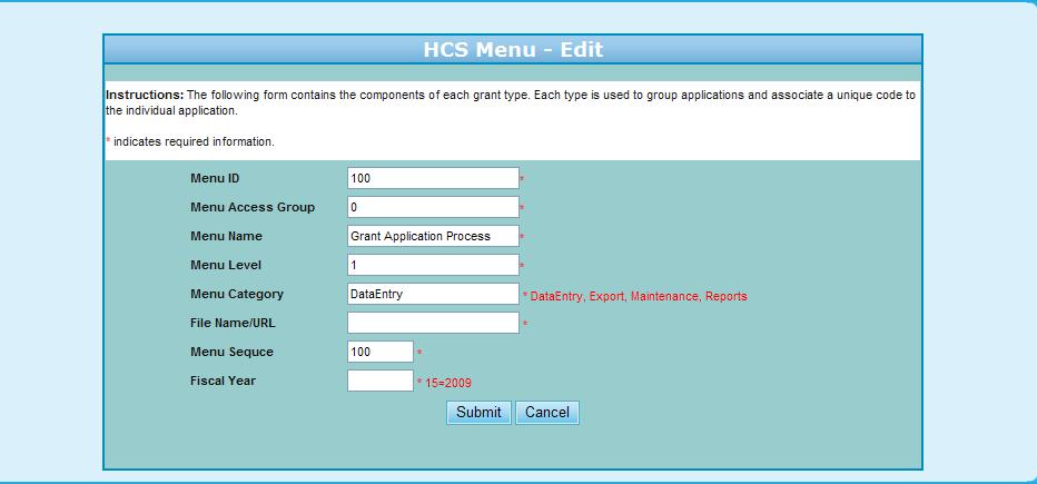 9.0 Program Manager Figure 298.B. PM Management: HCS Menu Control Edit 5. To Delete an HCS Menu option, press the button. A warning screen will be prompted as demonstrated below.