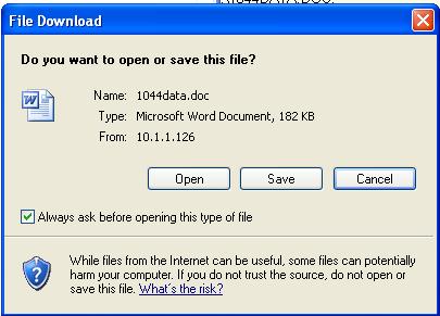 9.0 Program Manager file to your hard drive or other device, click the Save button. To cancel the file download, click the Cancel button. Figure 340.B.