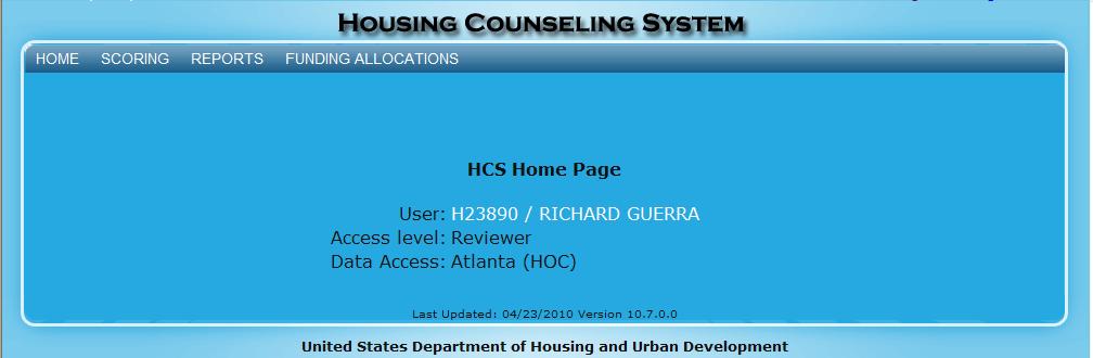 6.0 Reviewer 6.0 REVIEWER In the HCS system, a Reviewer is someone who is a HUD HCS user who conducts grant application reviews.