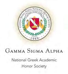 GAMMA SIGMA ALPHA SUGGESTED CHAPTER PROGRAMMING IDEAS Below is a list of suggested activities that have proven successful for Gamma Sigma Alpha chapters across the country. Have one you want to add?