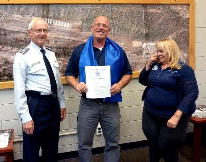 Dan Gabel, CAP) Two New Mexico Wing Members Recognized for Solo Flights by Maj. Da