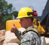 Engineer equipment operators train at Fort Right, an engineer in training.