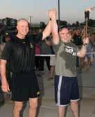 ON THE COVER Maj. Gen. Pete Johnson, Fort Jackson commanding general, congratulates athlete Tyler Chambers at the start of this year s Special Olympics games May 11.