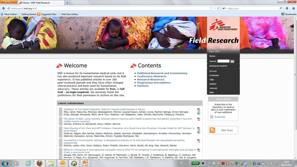 MSF Scientific Web-Site
