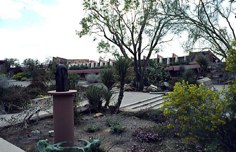 Building: Taliesin West Architect: Frank Lloyd Wright Location: Scottsdale, Arizona Applicable Feature: The building deals with exposing people to nature and uses materials suitable for