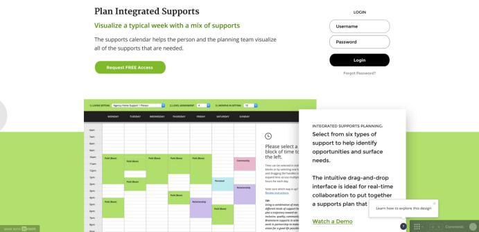 Integrated Supports Page