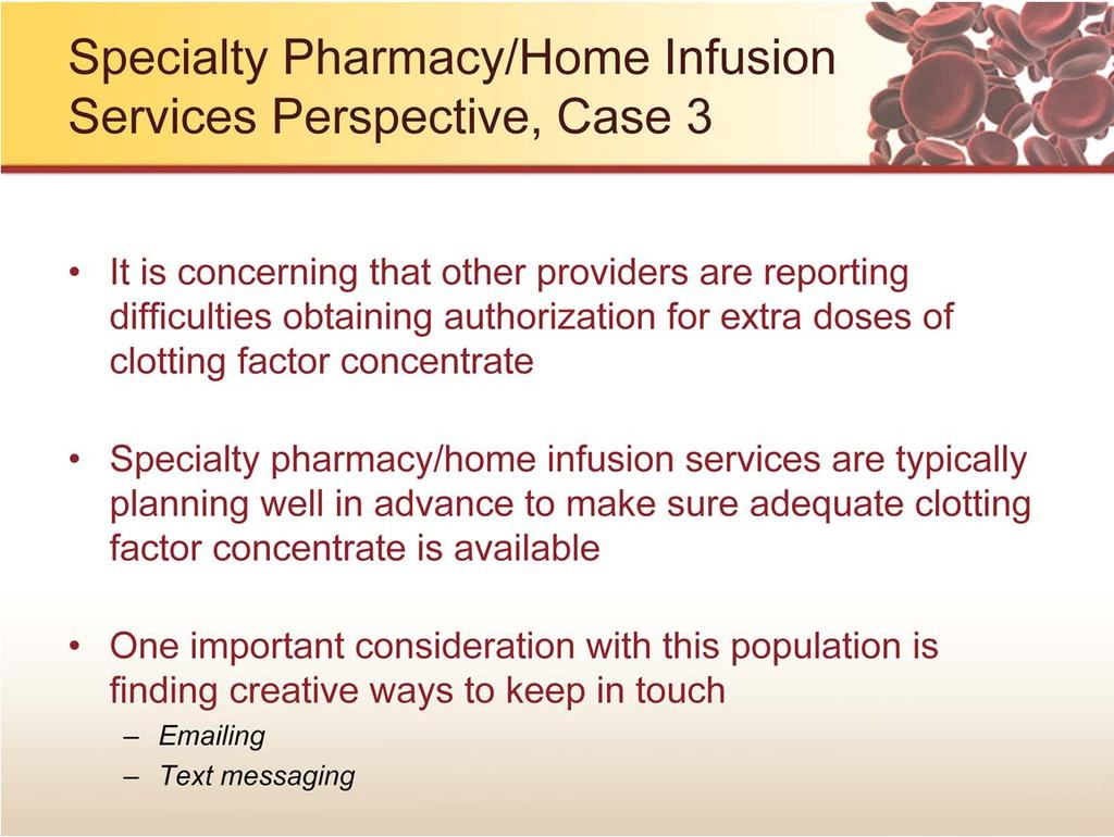 This specialty pharmacy/home infusion services representative has not yet experienced being unable to get extra doses authorized yet. It is concerning that other providers are reporting this.