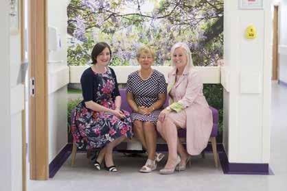 UL Hospitals Group Annual Review 2016 Below Pictured at the official opening of the new Breast unit were Ms Anne Merrigan, Consultant Breast Surgeon, Patient Ms Helen Leo and Prof Colette Cowan, CEO,