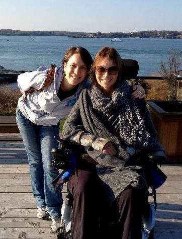 Elizabeth Johnsen Elizabeth Johnsen and her mother, Joyce Celms, a 66- year-old C-4 quadriplegic.