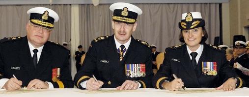 Taking the helm at a change of command ceremony on December 1 at HMCS Montcalm in Quebec City, Commodore Bennett is the first logistician and first woman to command the Naval Reserve as a formation.