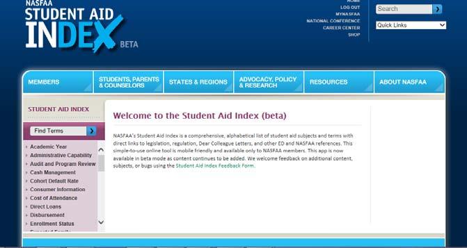 Student Aid Index sai.