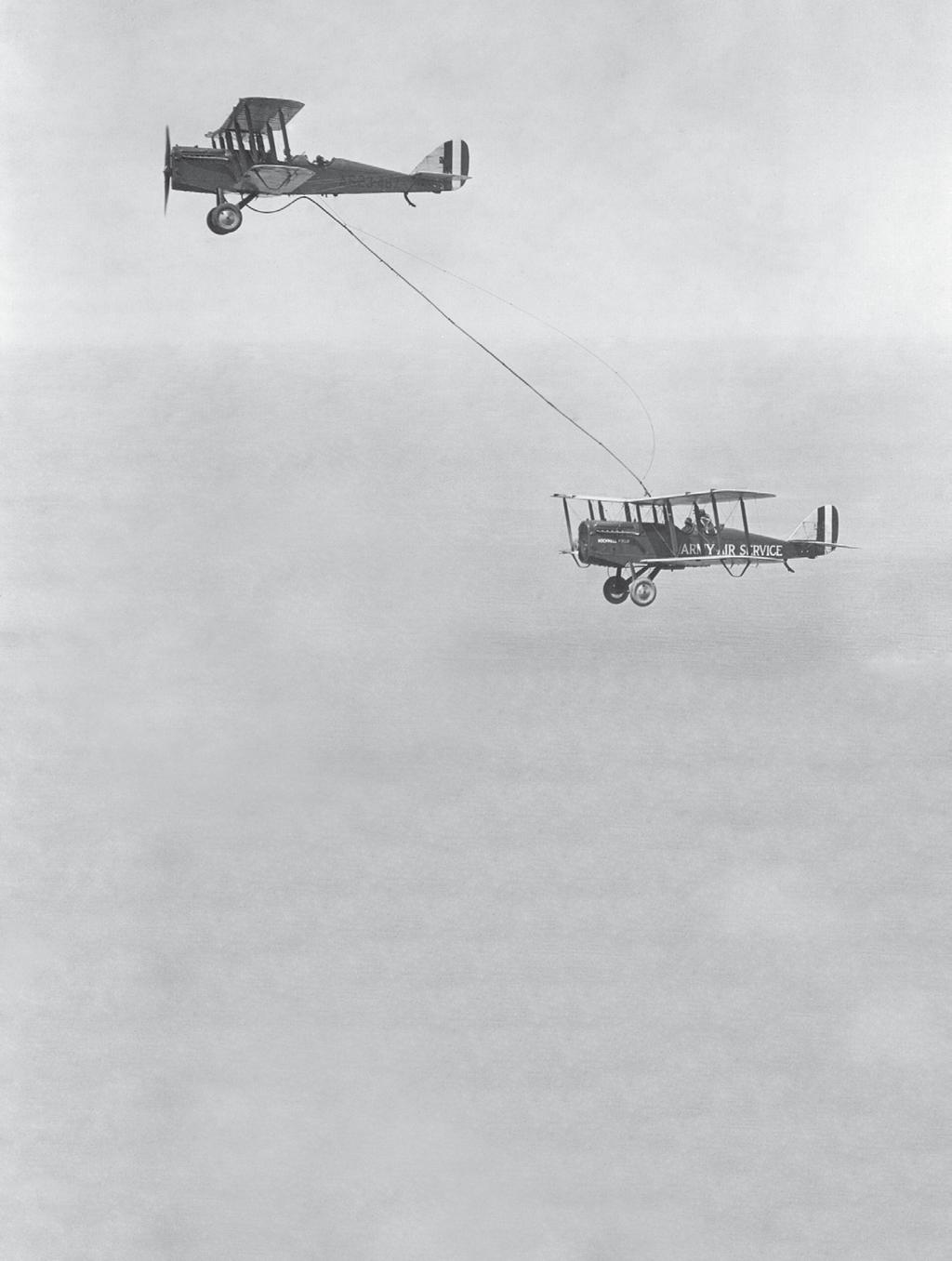 Seifert during one of the first recorded aerial refuelings. ARSAG has been working to improve aerial refueling for nearly 40 years.