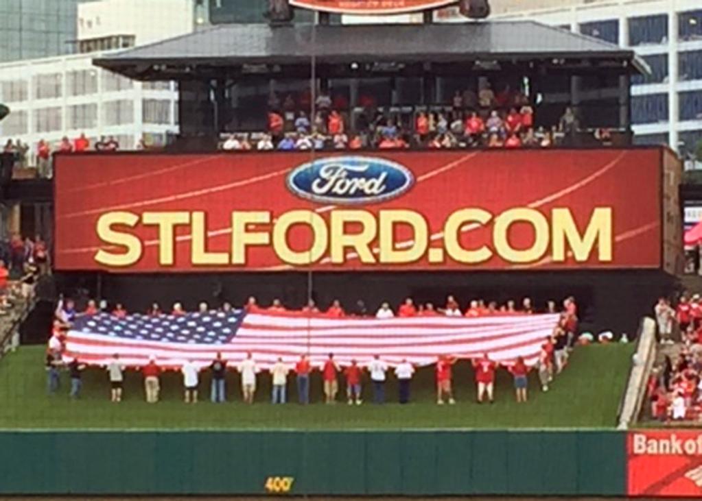 hrs Pre-Game Ceremony on the Terrace in Centerfield Marine Corps League