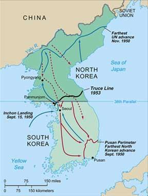 Korean War When World War II ended, Korea became a divided country.