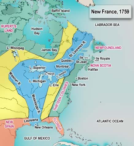 New France Fans Out French fur trappers Pursuit of the Beaver French Catholic