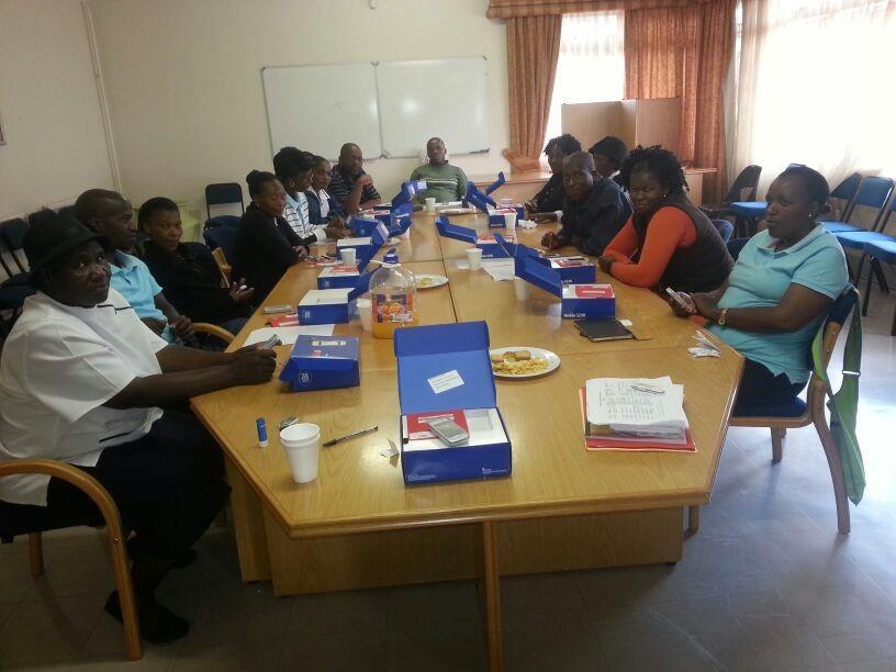 WBPHCOT members provided with cell phones and trained on collecting