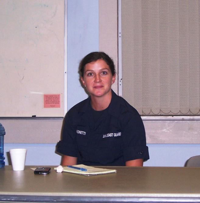 Right: Seaman Rebecca Dragonetti of Station