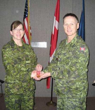 Maj Frederic Ferron and Sgt Shaun Molyneaux from Det Borden attended the graduation.