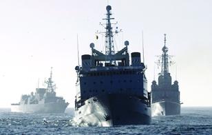 Bottom right: HMC Ships Halifax, Athabaskan