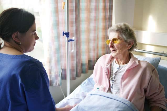 Older patients highly value a personal touch from staff and help with activities like going to the toilet I have seen a change in the doctors.