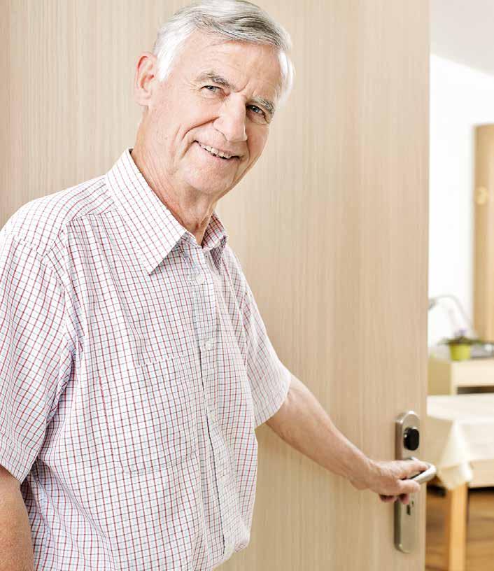 Your hand is your key In care homes and retirement homes, finding access to the right room is a significant challenge.