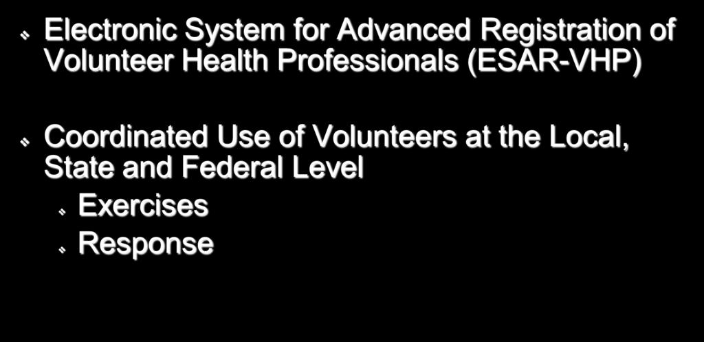 Medical Reserve Corps Electronic