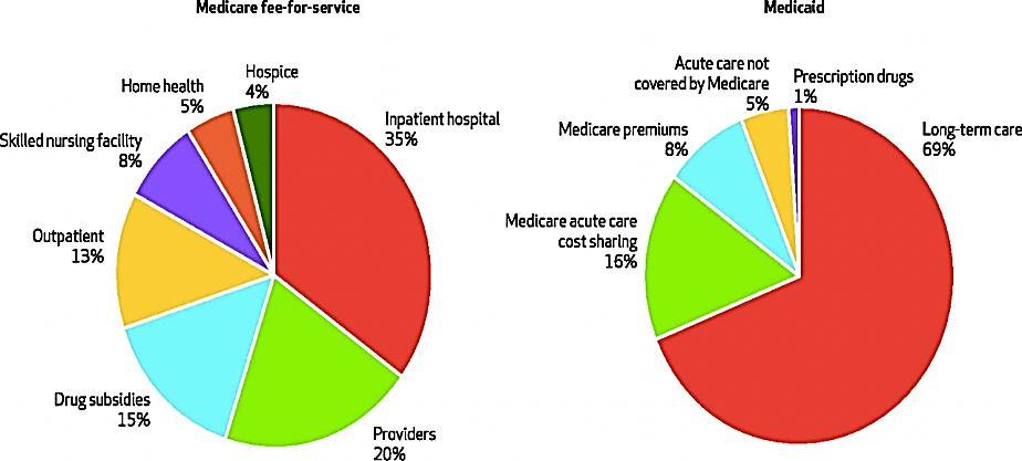 Distribution Of Spending For Dual-Eligible Beneficiaries, By Service, 2008. Neuman P et al.