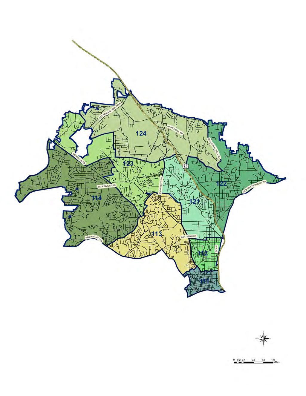 District One Map Total Square