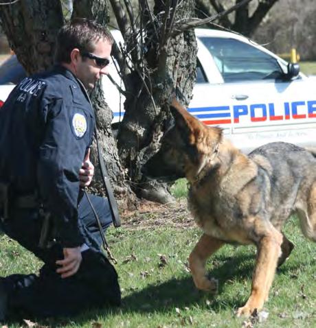 explosive detection. The K-9 Unit provides investigative assistance to Patrol Officers and the Criminal Investigations Division.