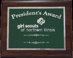 President s Award Nomination Form The President s Award recognizes the efforts of a service-delivery team or committee whose exemplary service in support of delivering the Girl Scout Leadership