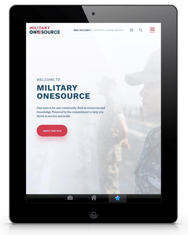 The Military OneSource Website MilitaryOneSource.